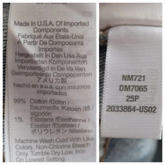 MADEWELL THE PERFECT VINTAGE JEANS HIGH RISE COMFORT STRETCH RAW HEM 25 PETITE - Picture 13 of 13